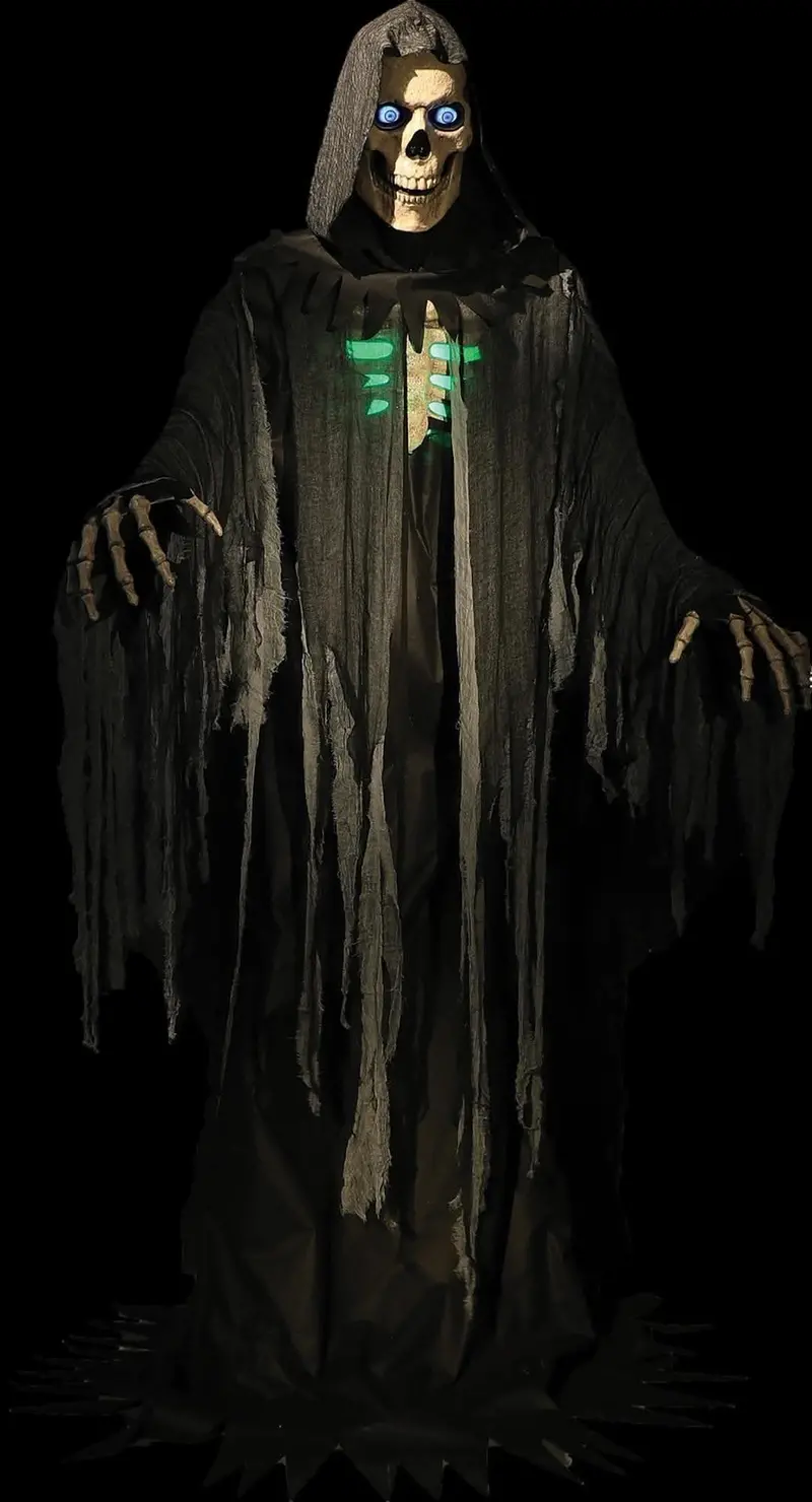 10' Towering Reaper Halloween Animatronic Decoration 1