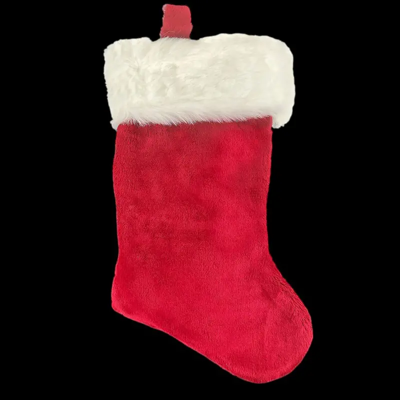 "35" Red Plush Stocking" Christmas Decoration 1