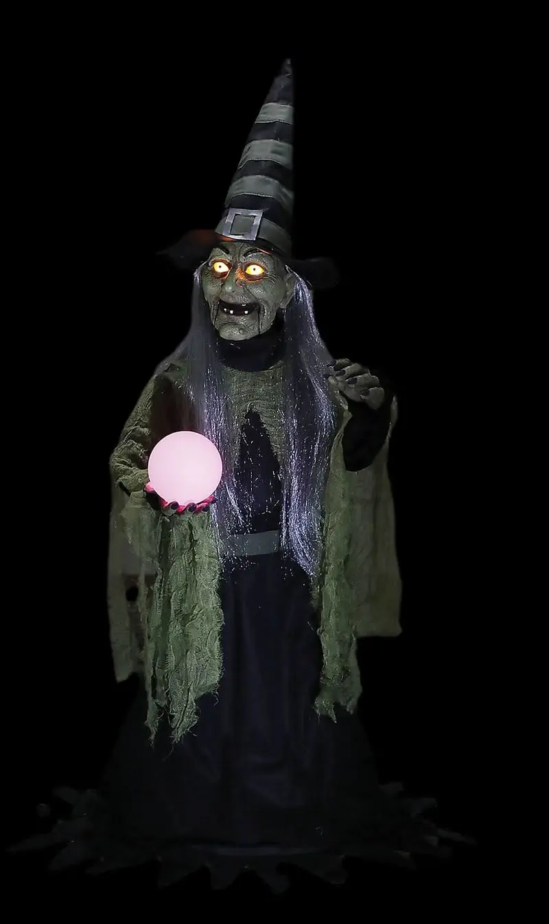 36" Fortune Teller Witch Animated Prop 1