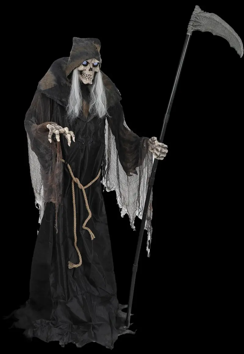 6' Lunging Reaper Digiteye Halloween Animatronic Decoration 1