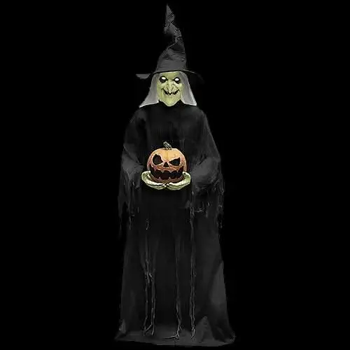 7' Animated Witch Halloween Animatronic 1