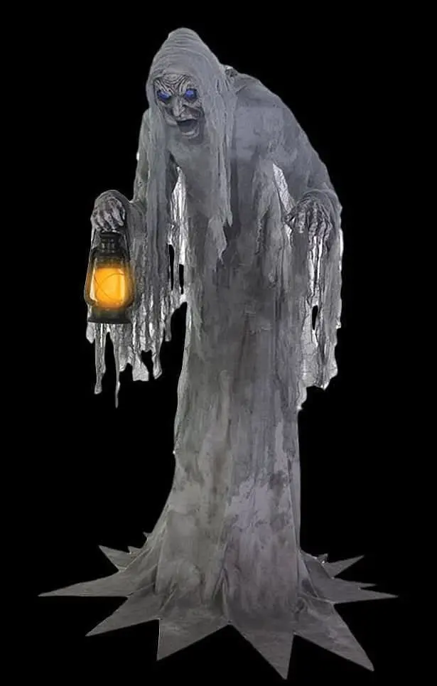 7 Foot Tall Wailing Phantom" Halloween Animatronic Decoration 1