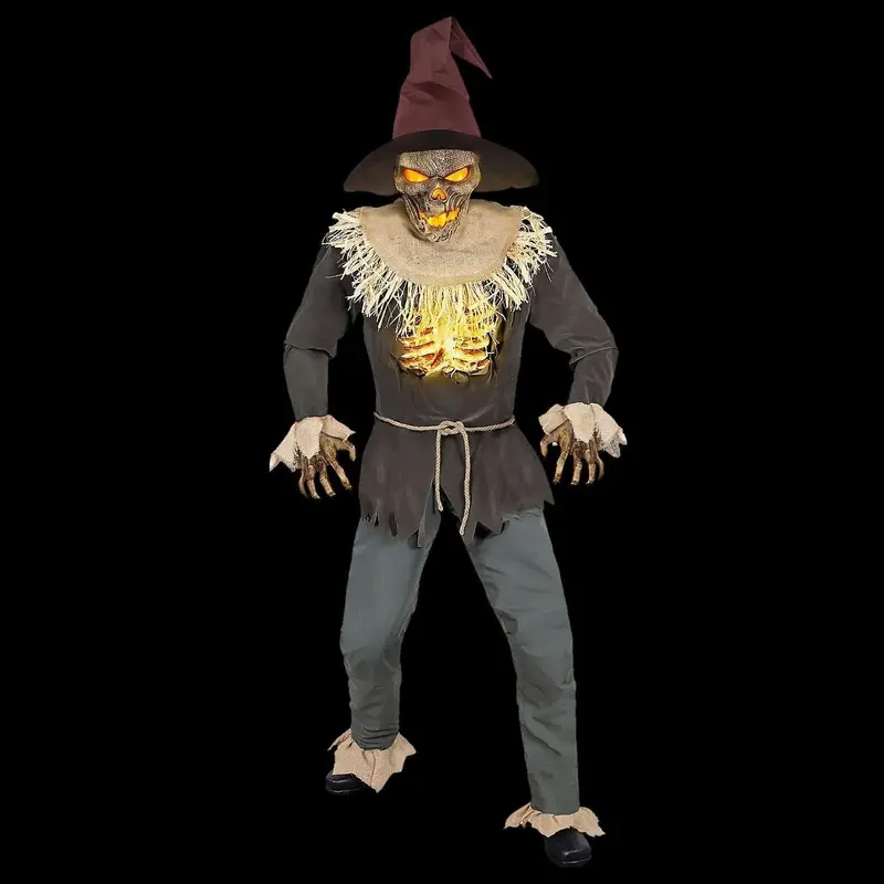 8 1/2 Ft. Animated Scarecrow Halloween Animatronic Decoration 1