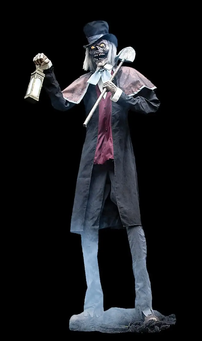 8' "Graveyard Host" Halloween Animatronic Decoration 1
