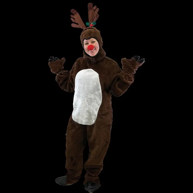 Adults Reindeer Costume With Hood 1