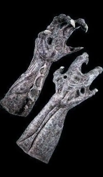 "Alien Latex Hands" Halloween Costume Gloves 1