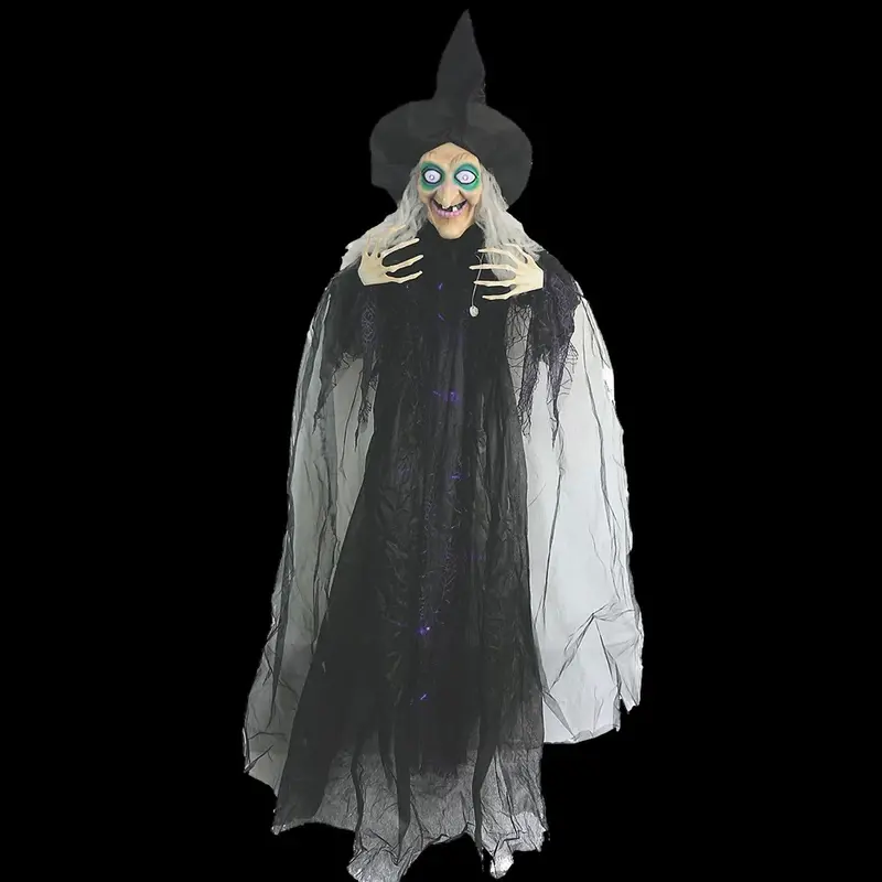 Animated Hanging Witch Halloween Decoration 1