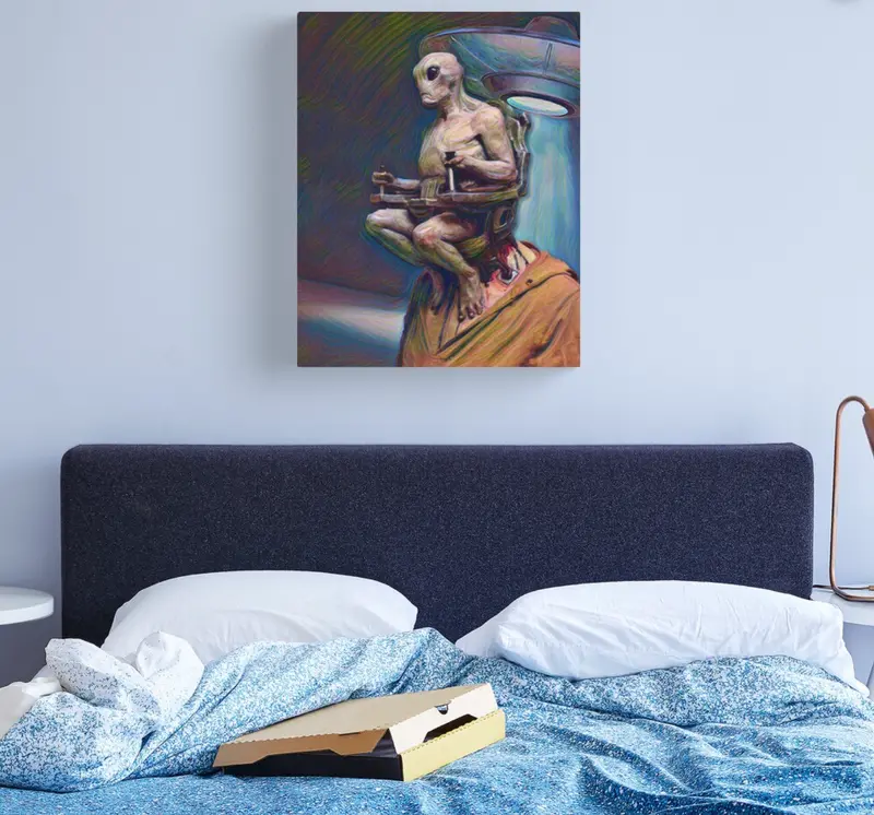 Area 51 Alien Canvas Print 1