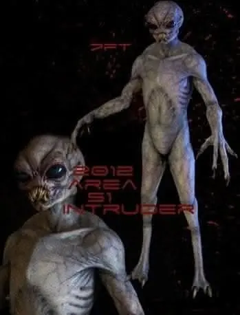 "Area 51 Intruder" Professional Alien Halloween Prop - 7 Foot Tall 1