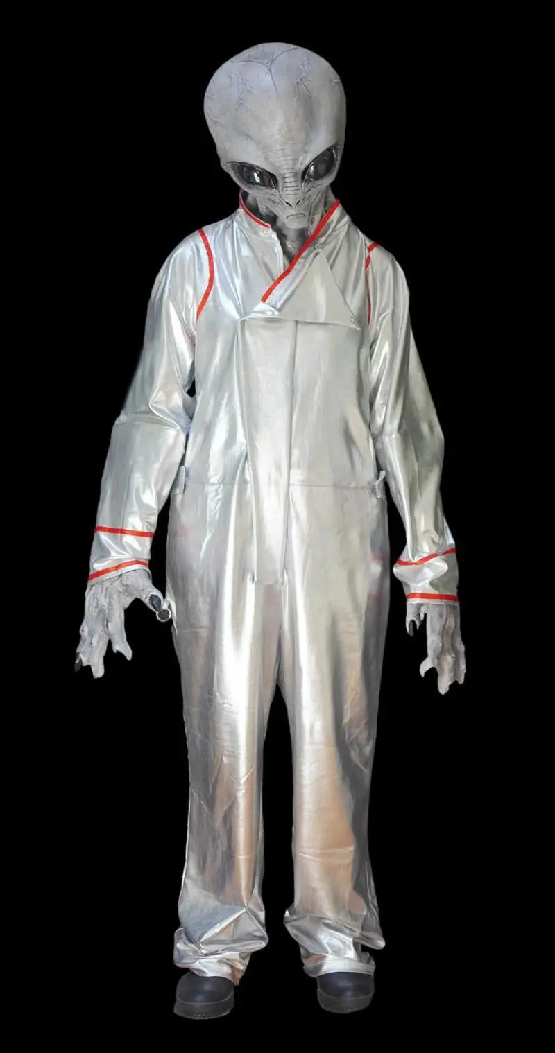 "Area 51 Space Suit With Red Piping" Alien Costume 1