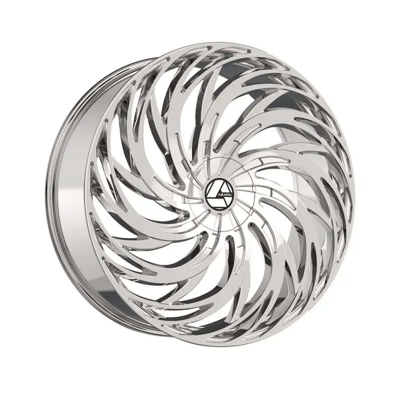 Azara Aza-531 Nano Chrome 18X8 5X100/5X114.3 74.1 Hub 35 Offset Chrome Wheel Rim 1
