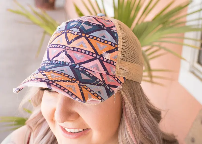 Aztec Peach Hat 1