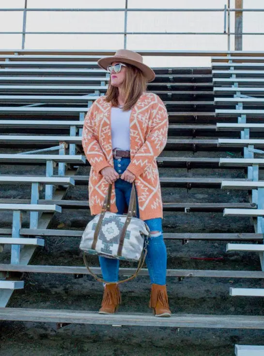 Aztec Reversible Cardigan 1