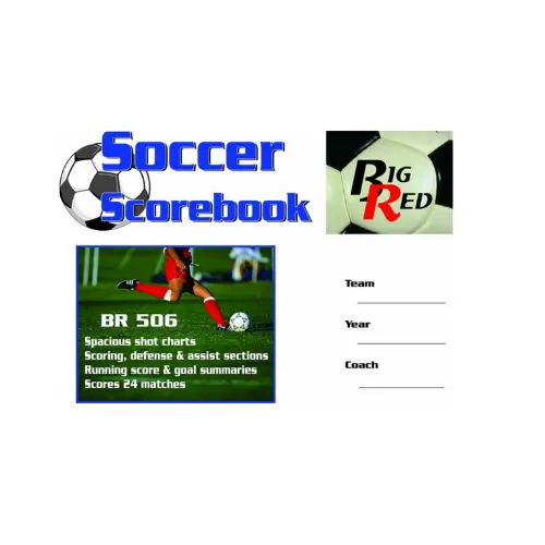Big Red Soccer Scorebook 1