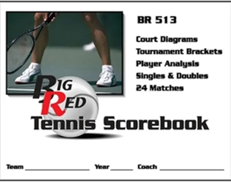 Big Red Tennis Scorebook 1
