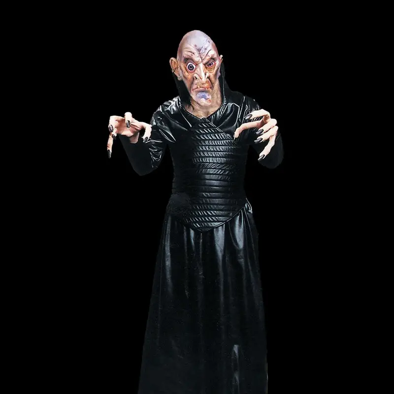 "Black Robe With Leather Look" Costume 1