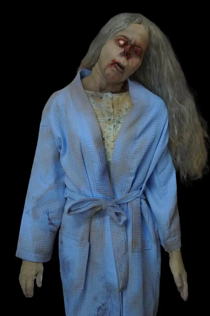 "Blind Zombie Edith" Professional Full Body Halloween Prop 1