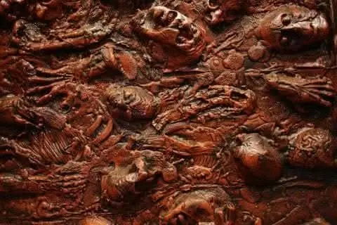 "Blood Wall Panel With Blending Costume" Haunted House Facade 1