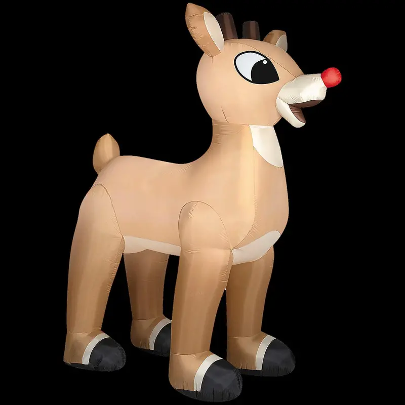 Blow Up Inflatable 10 Ft. Standing Rudolph The Red-Nosed Reindeer® Christmas Outdoor Yard Decoration 1