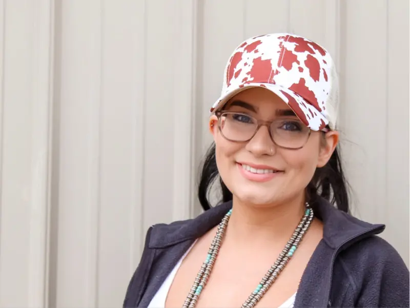 Brown Cow Cross Back Hat 1