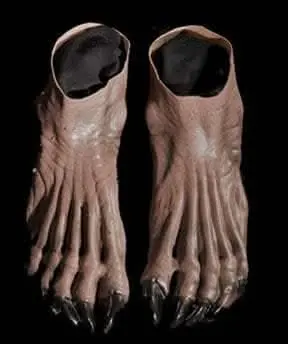 "Brown Monster Deluxe Latex Feet" Halloween Costume Shoes 1