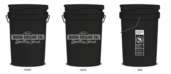 Bush Keller (Champro) 5-Gal Ball Bucket W/ Lid 1
