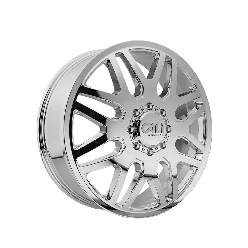 Cali Off-Road Invader Dually 22X8.25 8-200 142 Hub -192 Offset Chrome Wheel Rim 1