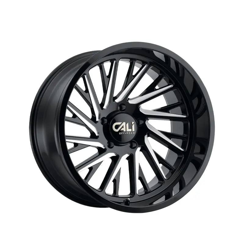 Cali Off-Road Purge 24X14 6-139.7 106 Hub -76 Offset Black Wheel Rim 1
