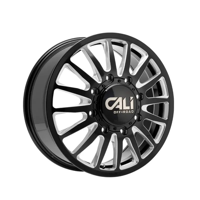 Cali Off-Road Summit Dually 20X8.25 8-165.1 121.3 Hub -232 Offset Black Wheel Rim 1