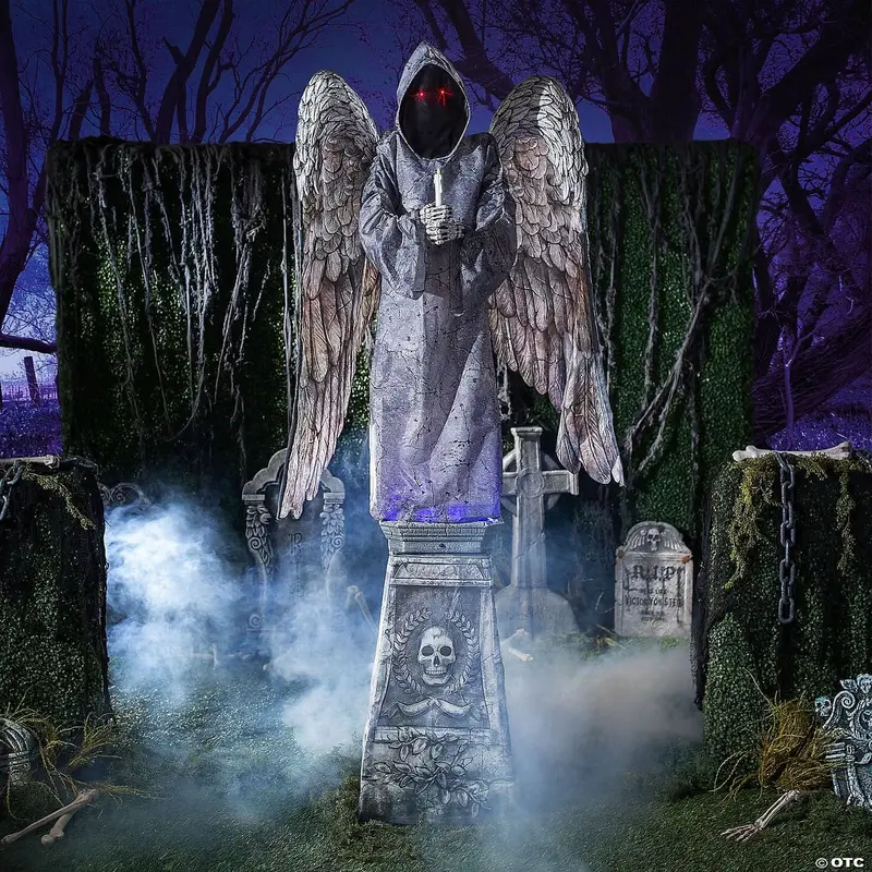 Cemetery Angel Halloween Animatronic 2