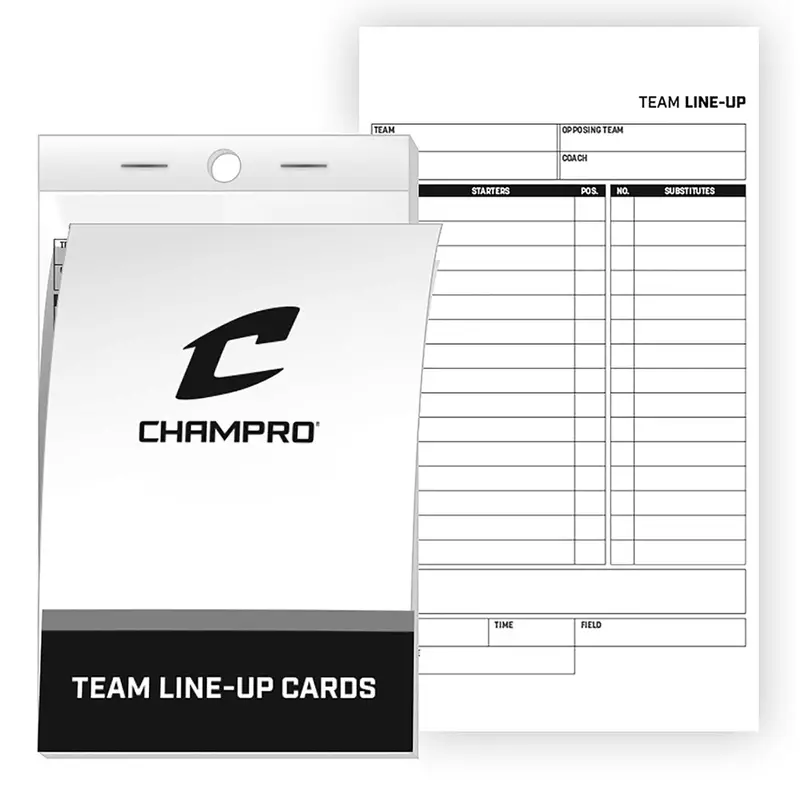 Champro Team Line Up Cards 1