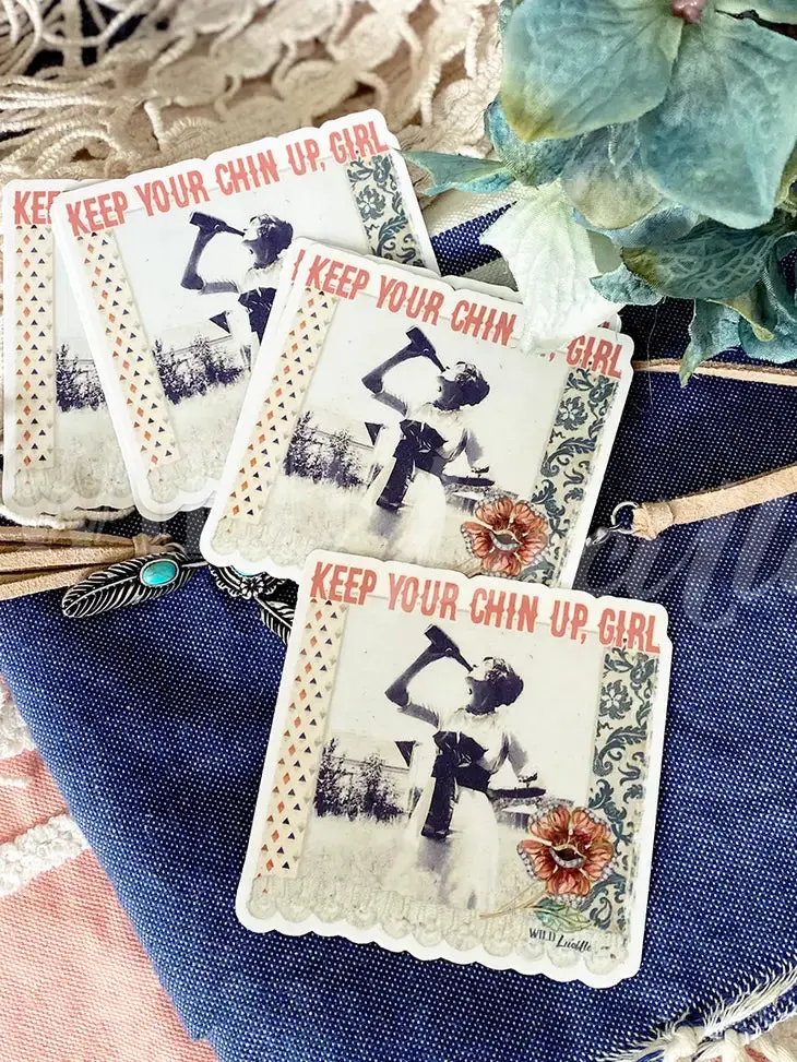 Chin Up Sticker 1