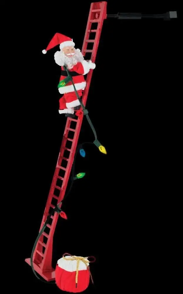"Climbing Santa" Animated Christmas Decoration 1