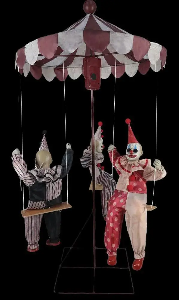"Clown Go-Round" Halloween Animatronic Decoration 1
