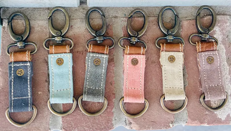 Color Block Key Fob 1