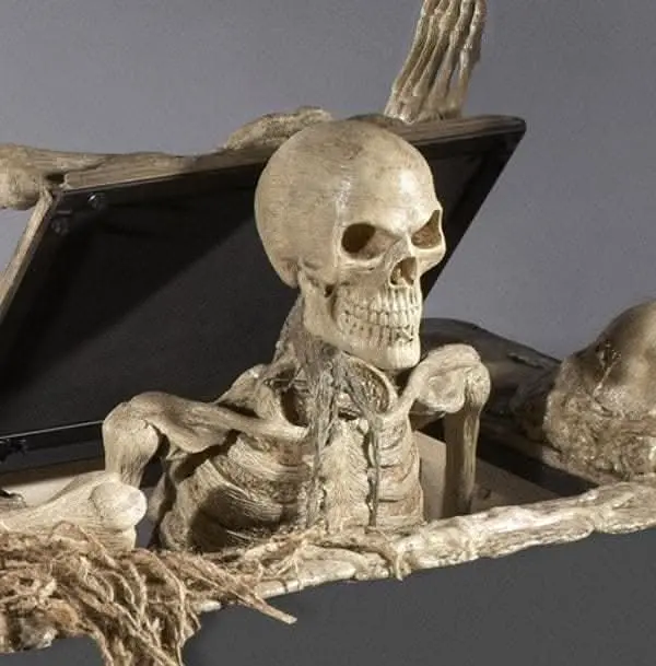 "Corpse Reacher/Trap Door Popper Combo" Skeleton Halloween Animatronic 1