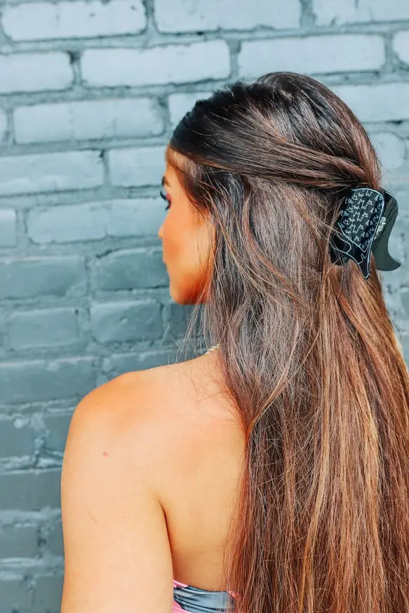 Cowboy Boot Hair Clip 1