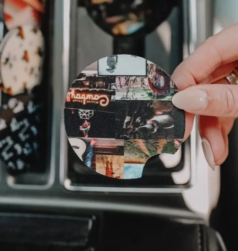 Cowboy Collage  Car Coasters 1