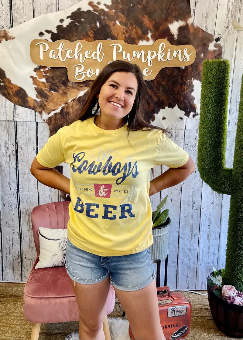 Cowboys & Beer Tee 1