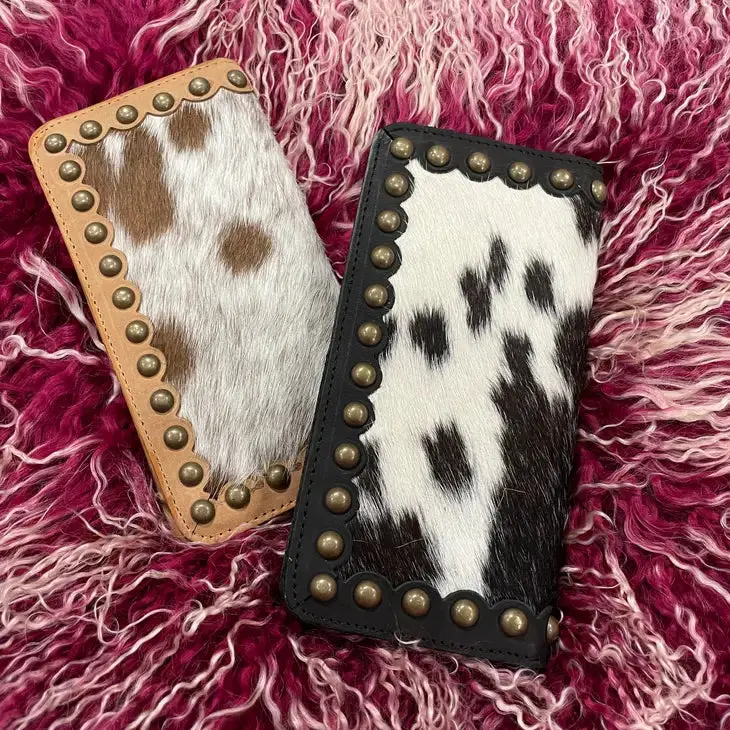 Cowhide Stud Wallet 1