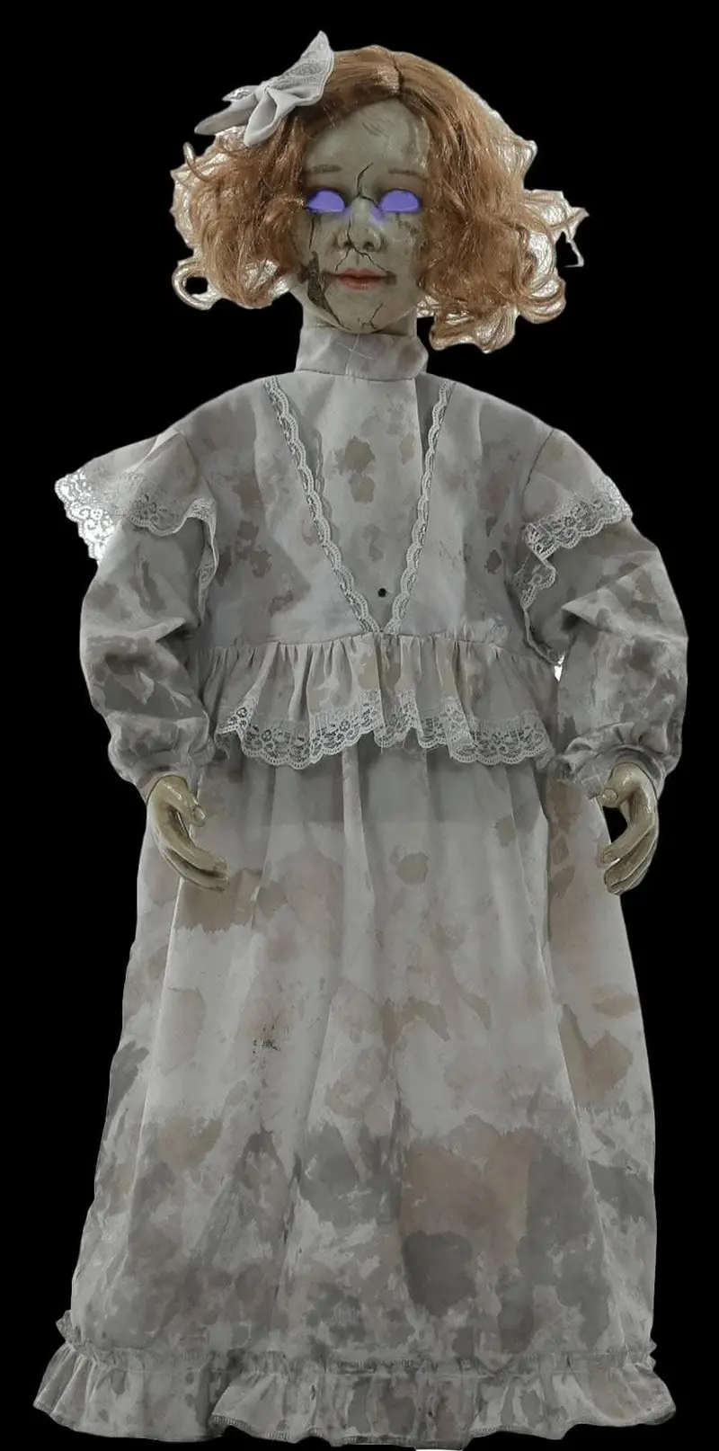 "Cracked Victorian Doll" Halloween Animatronic Decoration 1