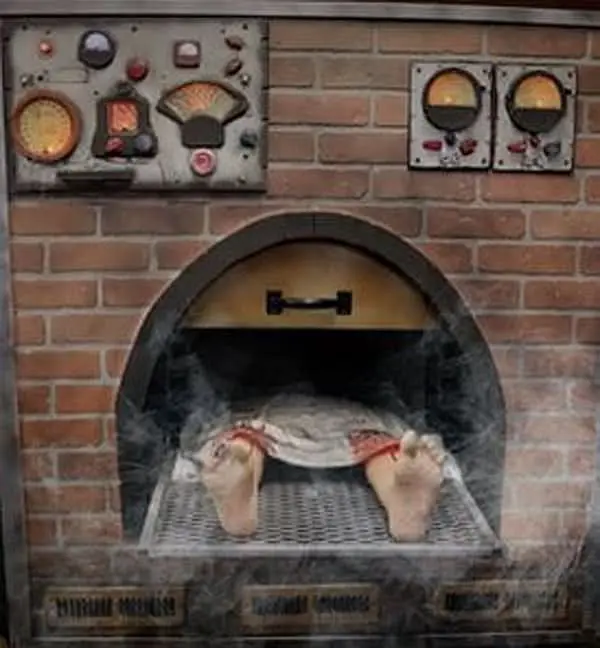 Cremation Oven Halloween Animatronic 1