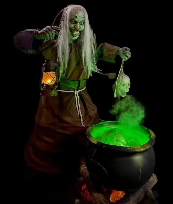 Curse Of The Skull Witch Halloween Animatronic Decoration 1