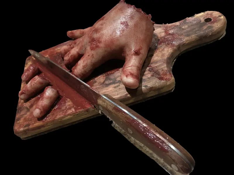 "Cutting Board Accident" Halloween  Prop 1