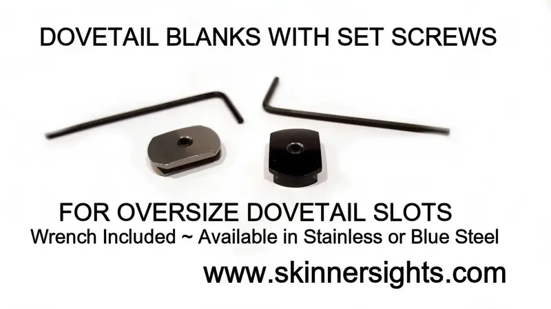 Dovetail Blank W/ Set Screw (For Oversized Dovetails) 1