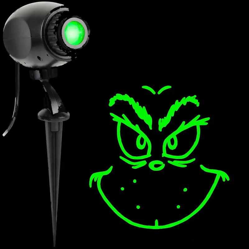 Dr. Seuss™ The Grinch Green Projection Light Christmas Outdoor Yard Decoration 1