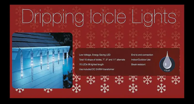 Dripping Icicle Holiday Led Lights 1