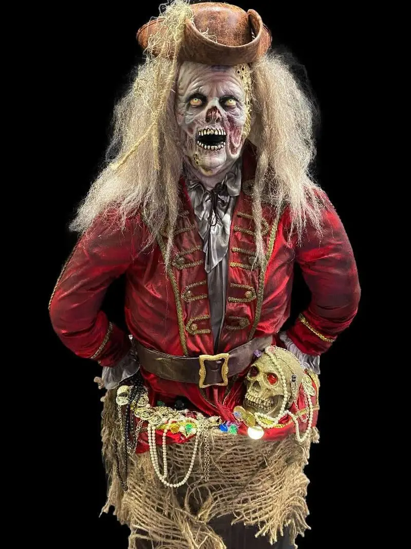 "Drunken Jack" Zombie Pirate Halloween Animatronic 1