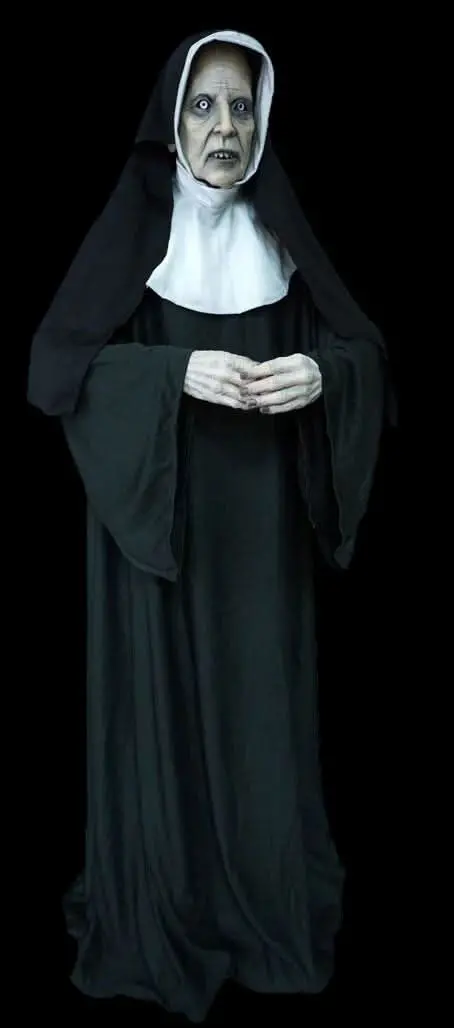 "Evil Nun Hester" Professional Full Body Halloween Prop 1