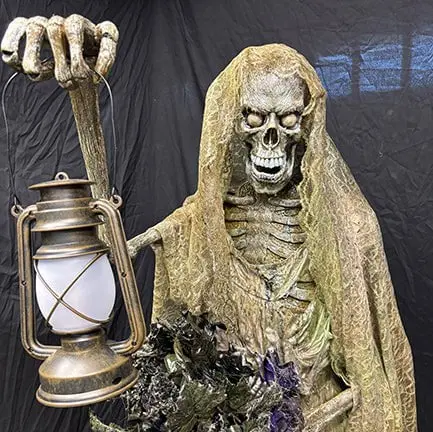 "Female Mourner" Skeleton Halloween Animatronic 1
